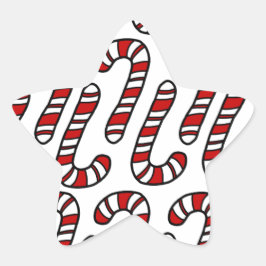 Polkagrisar Stjärnformat Klistermärke