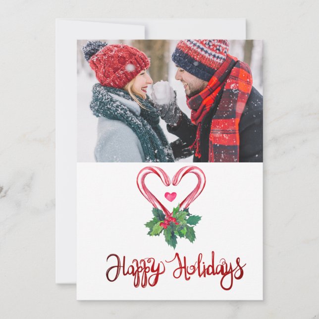 Polkagrisars Holly Berry Photo God jul (Framsida)