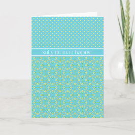 Polkas Daffodils Mors dag Card: Welsh Hälsning Kort