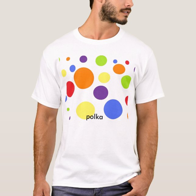 polkaskjorta t-shirt (Framsida)