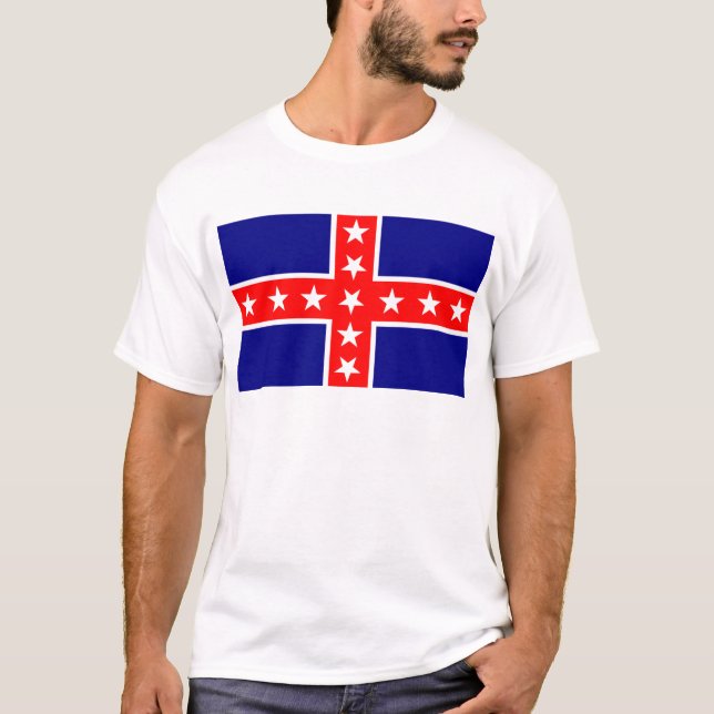 Polks Flagga (Tennessee:s första armé) Tee (Framsida)