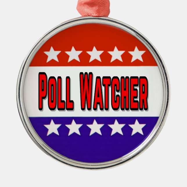 Poll Watcher Julgransprydnad Metall (Framsidan)