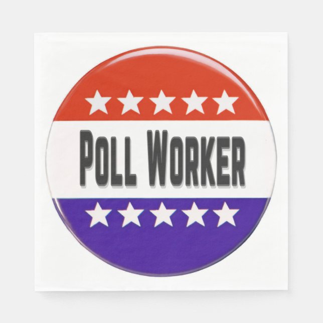 Poll Worker Pappersservett (Framsidan)