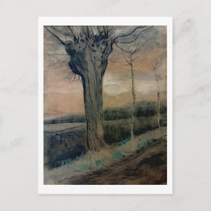 Pollard Willow Van Gogh Fine Art Painting Vykort