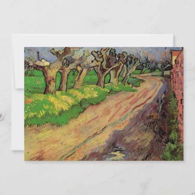 Pollard Willows av Vincent van Gogh Inbjudningar (Framsida)