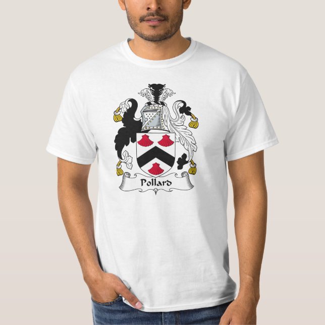 Pollardfamiljvapensköld Tee Shirt (Framsida)