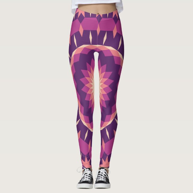 Pollen kakel mönster leggings (Framsida)
