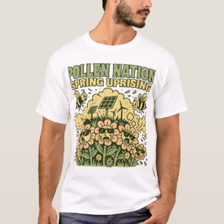 Pollen Nation Vår Uprising Unisex T-Shirt, Alle T Shirt