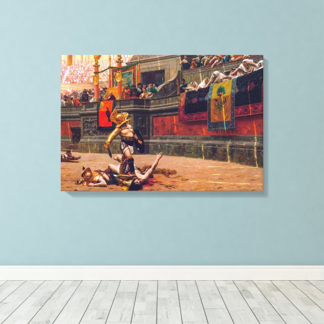 Pollice Verso | Jean-Lé om Gé gjorde mig ô | Canvastryck (Insitu (trägolv))