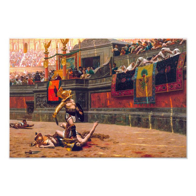 Pollice Verso | Jean-Léon Gérôme | Fototryck (Framsidan)