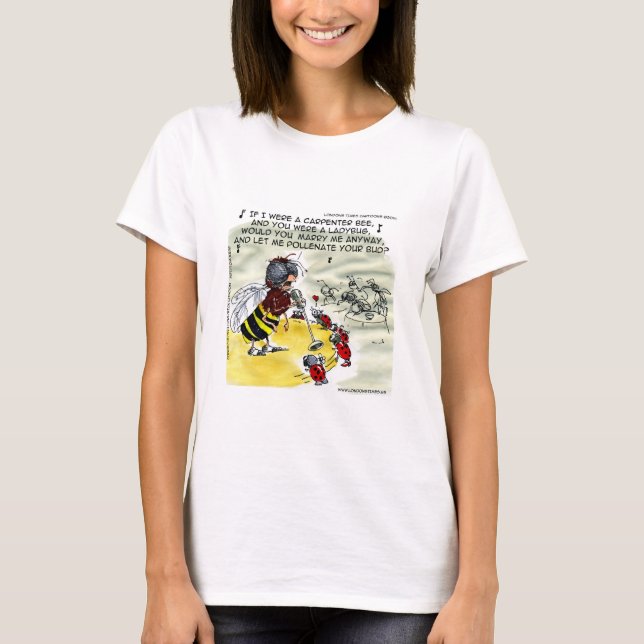 "Pollinering" Insekt Nattklubb Sångerska Dam Rolig T Shirt (Framsida)