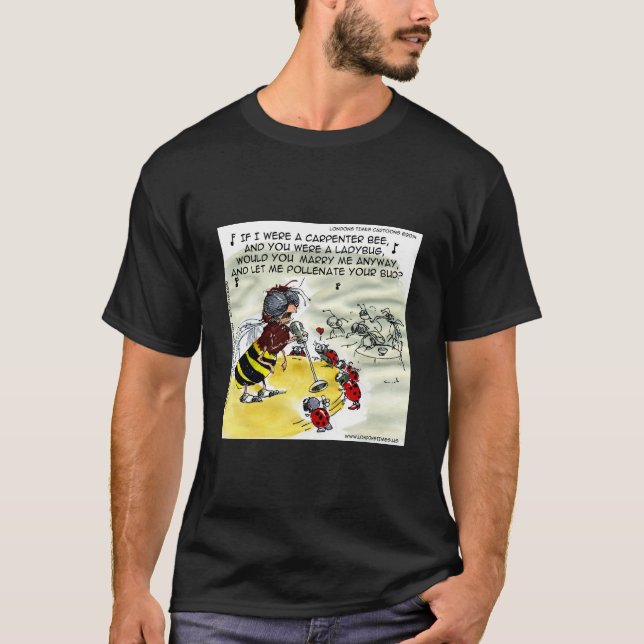 "Pollinering" Insekts Nattklubb Sångare Roligt T Shirt (Framsida)