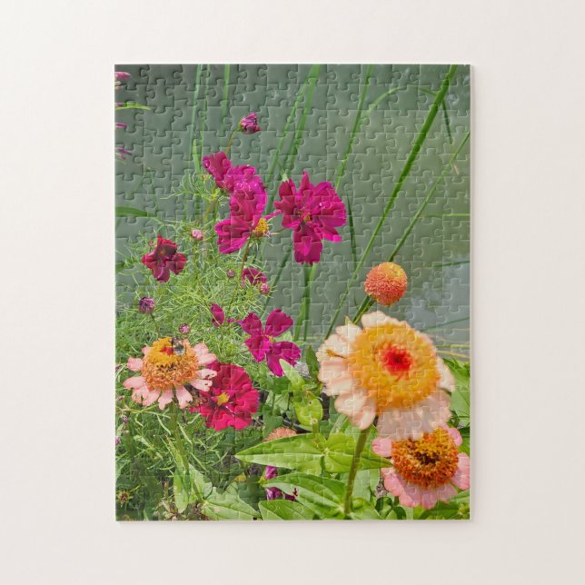 Pollinering vid dammen-pussel, 28 cm x 36 cm, 252  pussel (Vertikal)