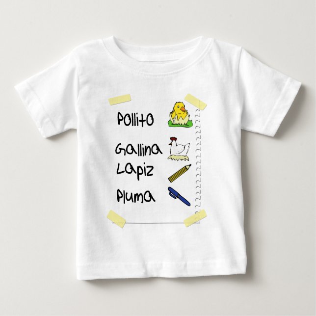 Pollito/kyckling T-shirt (Framsida)