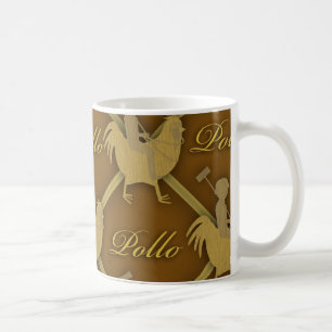 Pollo finaremönster kaffemugg