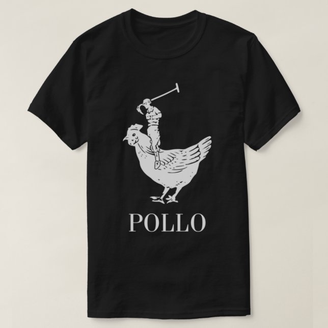 Pollo Shirt (HIT!) Vit Logotyp T Shirt (Design framsida)