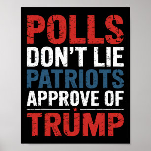 Polls Ljuger inte att patrioter godkänner trumpbil Poster