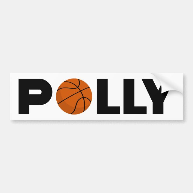 Polly Basketball Bildekal (Framsidan)