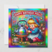 POLLY ~ Birthday Card ~ Nursery Rhyme ~
