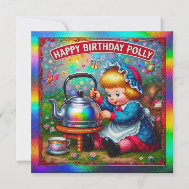 POLLY ~ Birthday Card ~ Nursery Rhyme ~ (Framsida)