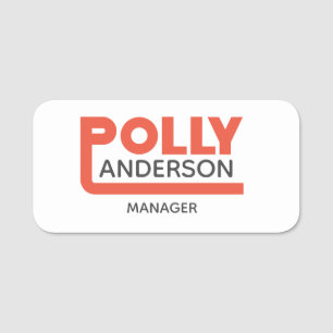 Polly Namn bricka Namnbricka