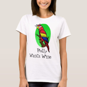 Polly önskar vin t shirt