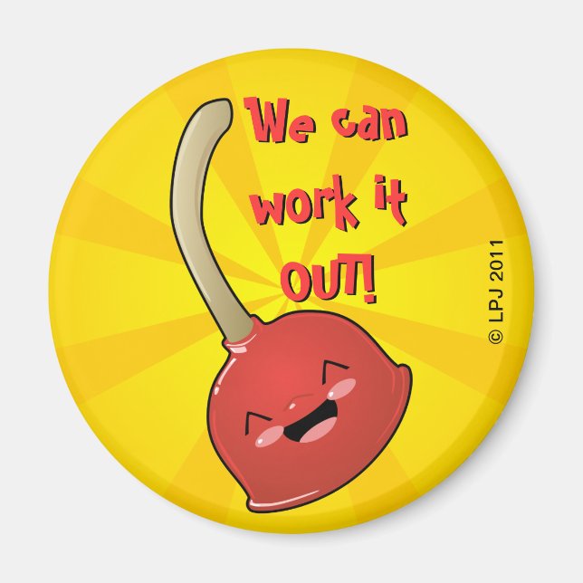 Polly Plunger Magnet (Framsidan)