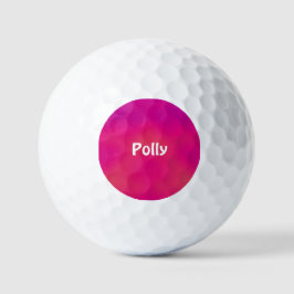 POLLY ~Shades of Rosa mönstrad Golf Boll - unik
