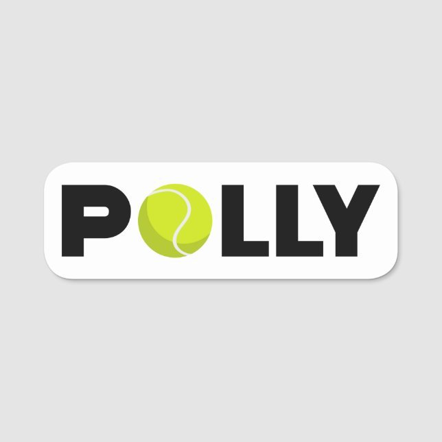 Polly Tennis Namnbricka (Framsida)