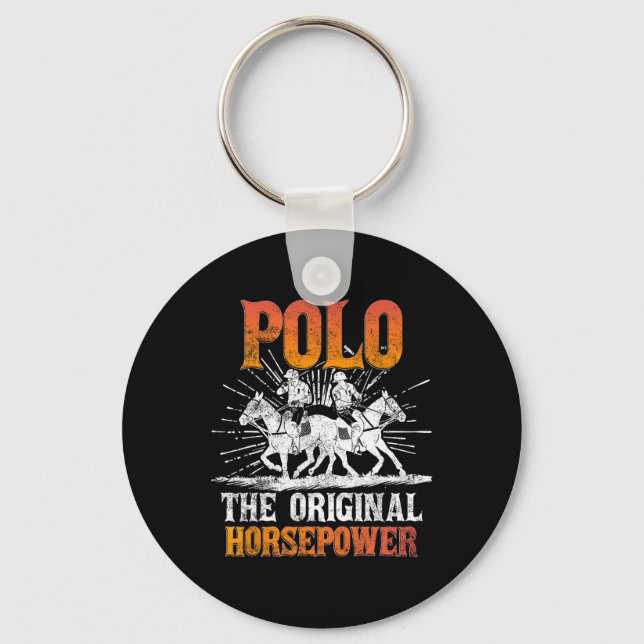 Polo3  hästtryck nyckelring (Framsida)
