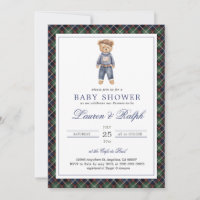 Polo Bear Pojke Klassisk Förberedd Babyfirande