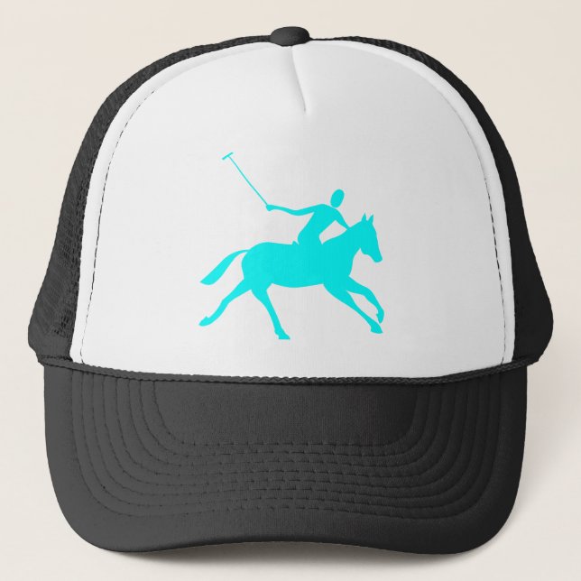 Polo - cyan truckerkeps (Framsida)