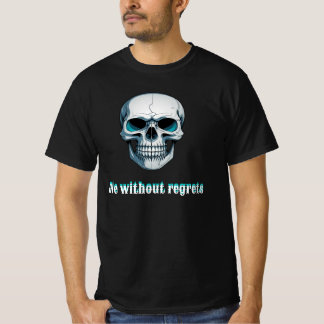 Polo de hombre negro diseño de calavera t shirt
