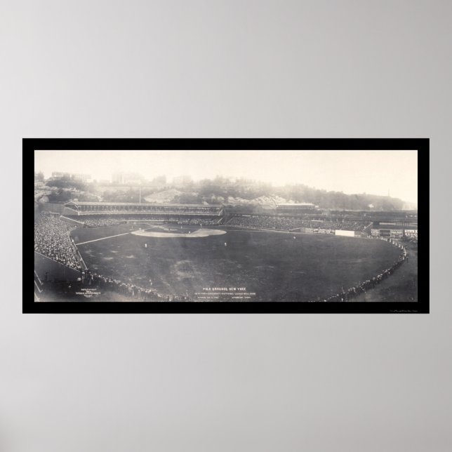 Polo Grounds NY Baseball Photo 1904 Poster (Framsidan)