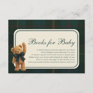 Polo Heritage Teddy Bear Böcker för Baby Boy Tilläggskort