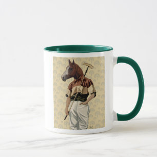 Polo Horse Porträtt Mugg