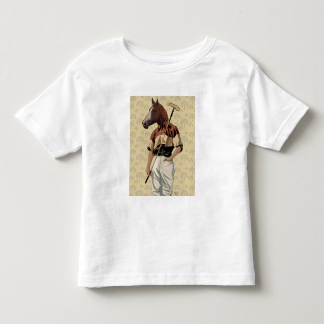 Polo Horse Porträtt T Shirt (Framsida)