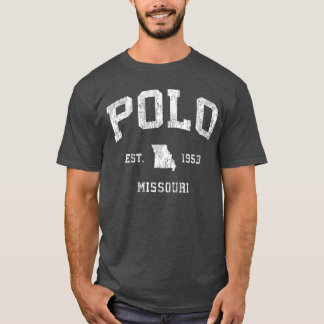 Polo Missouri MO Vintage Atletisk Sport Design fr T Shirt