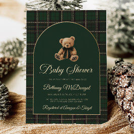 Polo Nalle Tartan Preppy Baby Shower