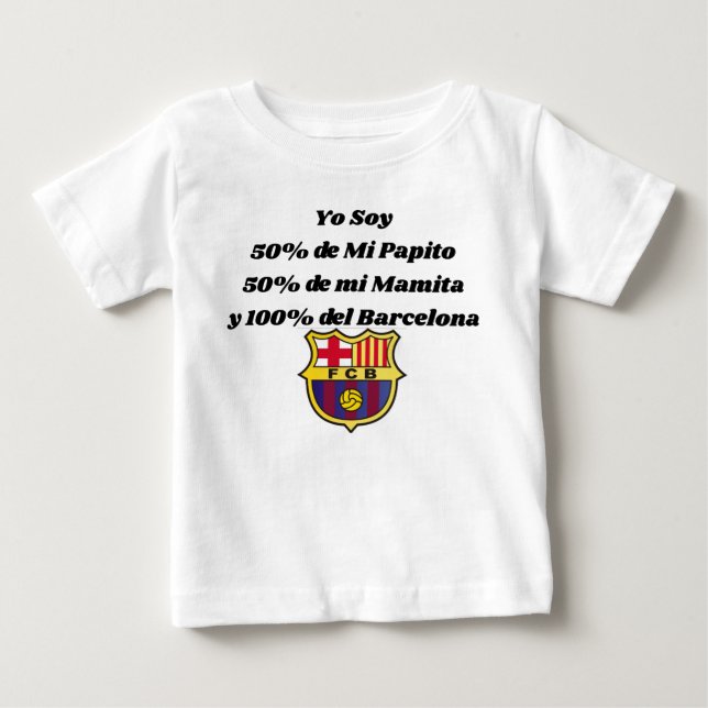 Polo para bebes y niños con Hinchas del barcelona  T Shirt (Framsida)