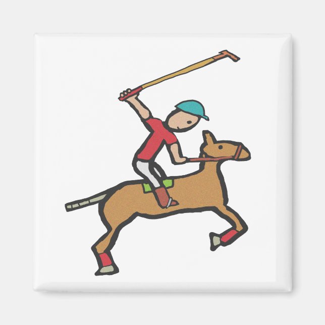 Polo Pay Horse and Rider Magnet (Framsidan)