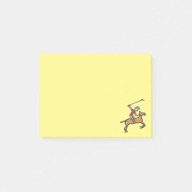 Polo Pay Horse and Rider Post-it Block (Framsida)