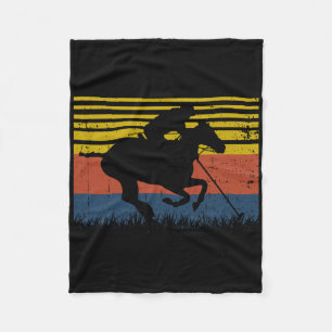 Polo Players Horse Equestrian Spo Fleecefilt