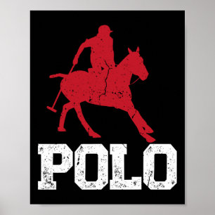 Polo Players Horse Equestrian Spo Poster