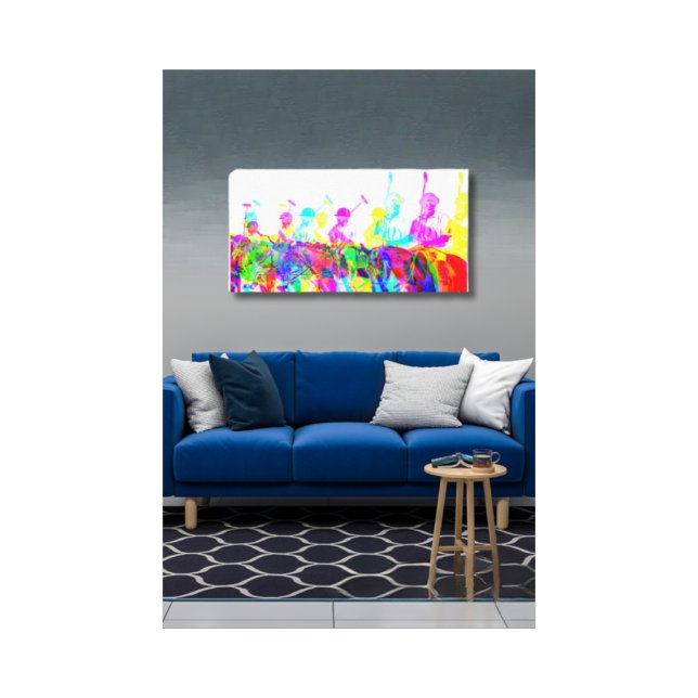 Polo Players Väggkonst Canvastryck (Skapare uppladdad)