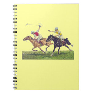 Polo Ponies Anteckningsbok Med Spiral