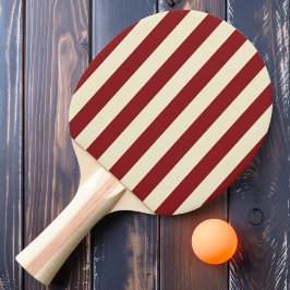 Polo-rand i djup tranbärsfärg pingisracket