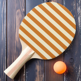 Polo Randig Bränd Honung Färg Pingisracket