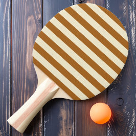 Polo-randig bränd sandfärg pingisracket