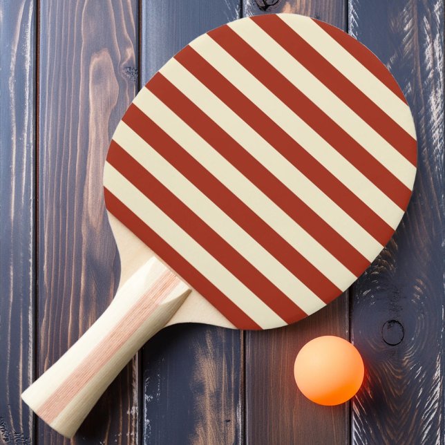 Polo-randig bränd sienna-färg pingisracket (Skapare uppladdad)